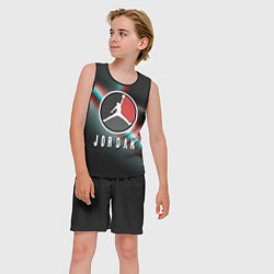 Майка-безрукавка детская Nba jordan sport, цвет: 3D-черный — фото 2