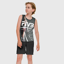 Майка-безрукавка детская Волейбол 80, цвет: 3D-черный — фото 2