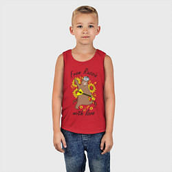 Майка детская хлопок From Russia with love, цвет: красный — фото 2