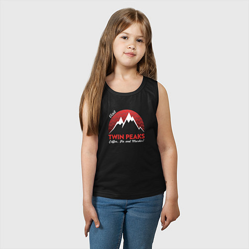 Детская майка Twin Peaks: Pie & Murder / Черный – фото 3