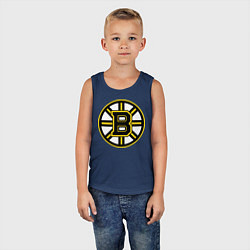 Майка детская хлопок Boston Bruins, цвет: тёмно-синий — фото 2