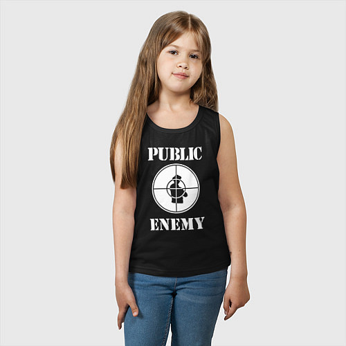 Детская майка Public Enemy / Черный – фото 3