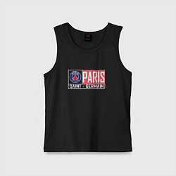 Майка детская хлопок Paris Saint-Germain - New collections, цвет: черный