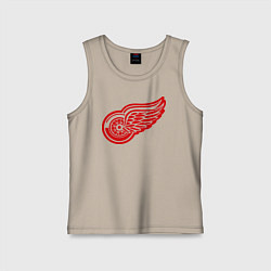 Майка детская хлопок Detroit Red Wings: Pavel Datsyuk, цвет: миндальный