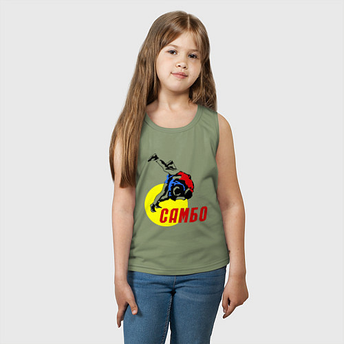 Детская майка Спортивное самбо / Авокадо – фото 3