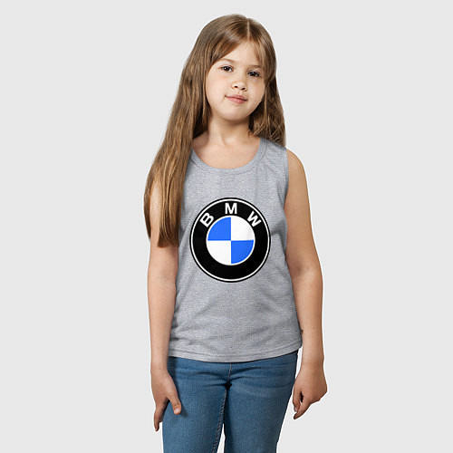 Детская майка Logo BMW / Меланж – фото 3