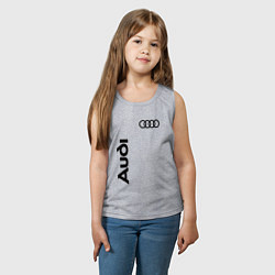 Майка детская хлопок Audi Style, цвет: меланж — фото 2