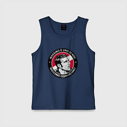 Майка детская хлопок Массимо один из нас, цвет: тёмно-синий