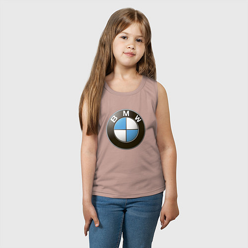 Детская майка BMW / Пыльно-розовый – фото 3