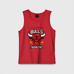 Майка детская хлопок Chicago Bulls est. 1966, цвет: красный