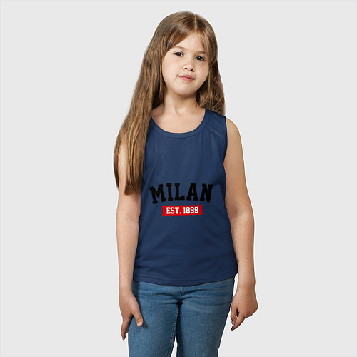Детская майка FC Milan Est. 1899 / Тёмно-синий – фото 3