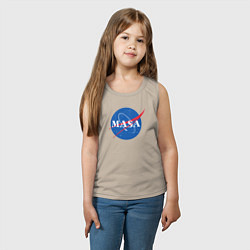 Майка детская хлопок NASA: Masa, цвет: миндальный — фото 2