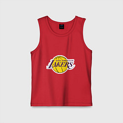 Майка детская хлопок LA Lakers, цвет: красный