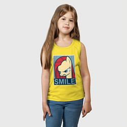 Майка детская хлопок MLP: Smile, цвет: желтый — фото 2