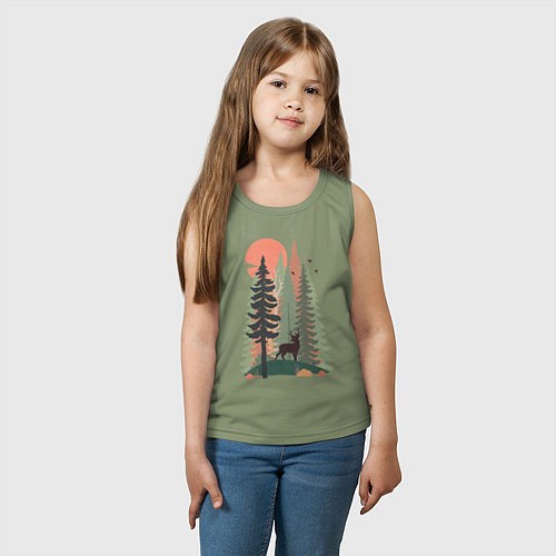 Детская майка Forest Adventure / Авокадо – фото 3