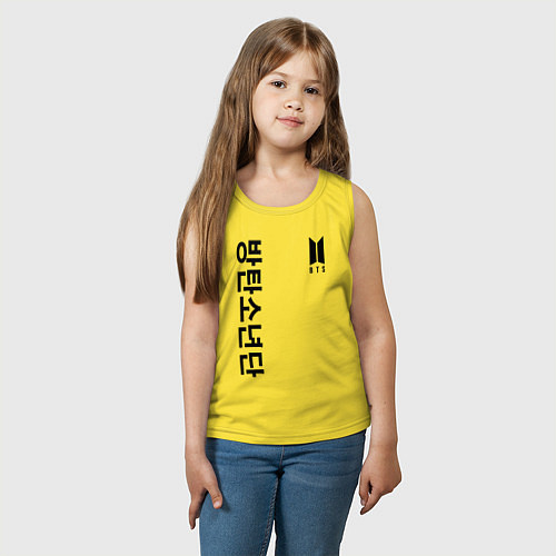 Детская майка BTS Korea / Желтый – фото 3