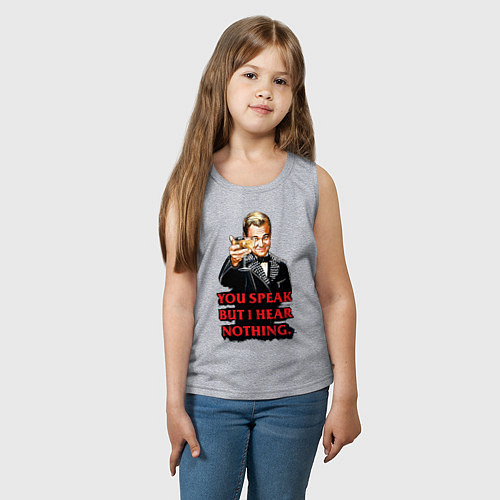 Детская майка Gatsby: You Speak / Меланж – фото 3