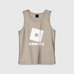 Майка детская хлопок ROBLOX, цвет: миндальный