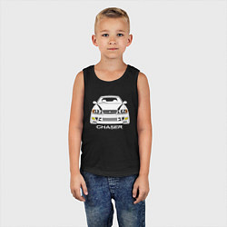 Майка детская хлопок Toyota Chaser JZX100, цвет: черный — фото 2