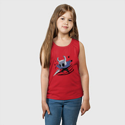 Майка детская хлопок Hollow Knight, цвет: красный — фото 2