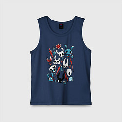 Майка детская хлопок Hollow Knight, цвет: тёмно-синий