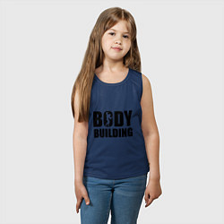 Майка детская хлопок Bodybuilding, цвет: тёмно-синий — фото 2