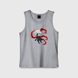 Майка детская хлопок Токийский гуль, цвет: меланж