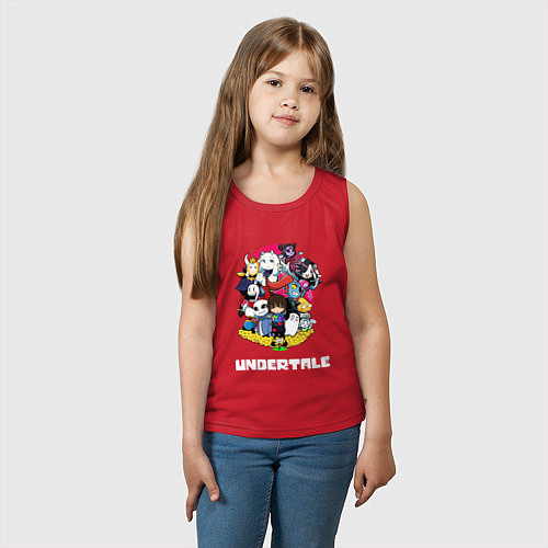 Детская майка UNDERTALE / Красный – фото 3