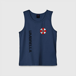 Майка детская хлопок UMBRELLA CORP, цвет: тёмно-синий