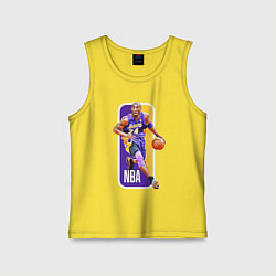 Майка детская хлопок NBA Kobe Bryant, цвет: желтый