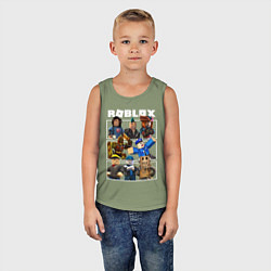 Майка детская хлопок ROBLOX, цвет: авокадо — фото 2