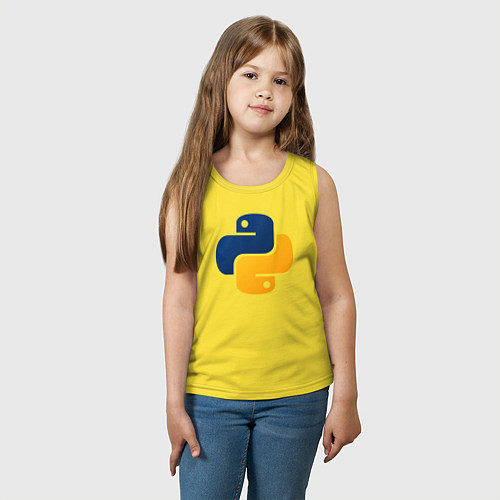Детская майка Python / Желтый – фото 3