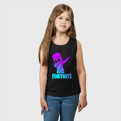 Детская майка FORTNITE X MARSHMELLO / Черный – фото 3