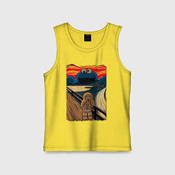 Майка детская хлопок КОРЖИК КРИК, цвет: желтый