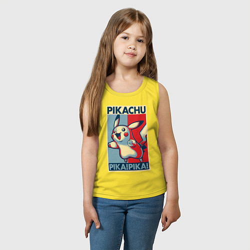 Детская майка Пикачу / Желтый – фото 3
