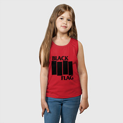 Майка детская хлопок BLACK FLAG, цвет: красный — фото 2
