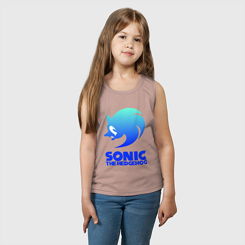 Детская майка СОНИК / Пыльно-розовый – фото 3