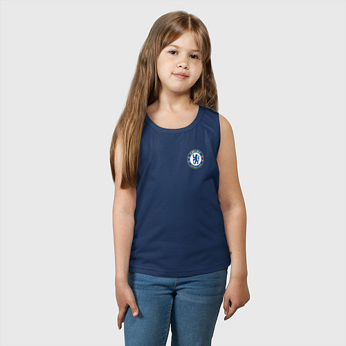 Детская майка ЧЕЛСИ / Тёмно-синий – фото 3