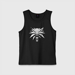 Майка детская хлопок Ведьмак, цвет: черный