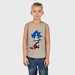Майка детская хлопок SONIC, цвет: миндальный — фото 2