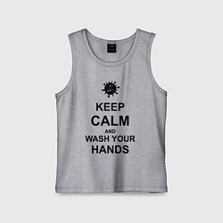 Детская майка Keep Calm & Wash Hands