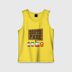 Майка детская хлопок South Park, цвет: желтый