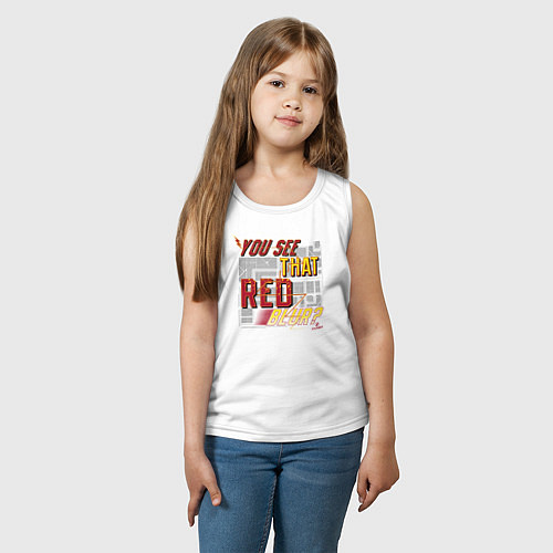 Детская майка Red Blur / Белый – фото 3