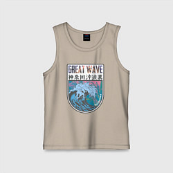 Детская майка Vaporwave Kanagawa