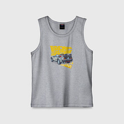 Майка детская хлопок Back to the Future, цвет: меланж