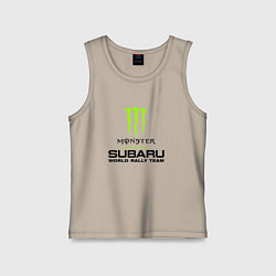 Майка детская хлопок MONSTER ENERGY Z, цвет: миндальный