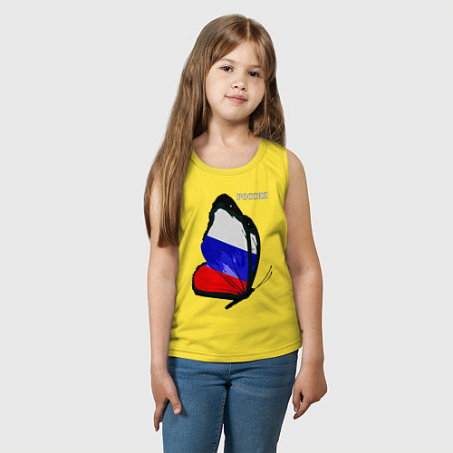 Детская майка Россия / Желтый – фото 3