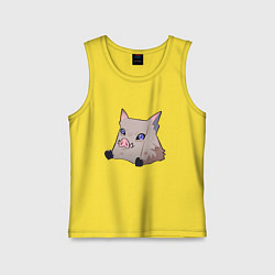 Майка детская хлопок Иноске Хашибира, цвет: желтый