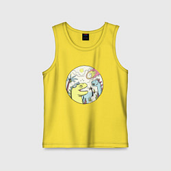 Майка детская хлопок Последняя вечеринка, цвет: желтый