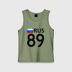 Майка детская хлопок RUS 89, цвет: авокадо
